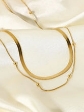 18K Gold-Plated Stainless Steel Layered Snake Chain Necklace Necklaces