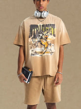 Men's Graphic Round Neck Half Sleeve T-Shirt Mens Tops