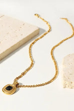 18K Gold Plated Inlaid Rhinestone Pendant Necklace Necklaces