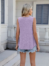 Ribbed Round Neck Tank Tanks & Camis