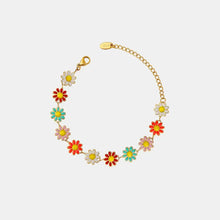Titanium Steel Oil Drip Flower Bracelet Bracelets