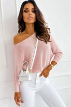Ribbed Boat Neck Sweater Blush Pink Sweater Pullovers