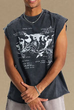 Men's Round Neck Graphic Tank Mens Tops