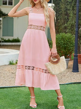 Lace Detail Sleeveless Midi Cami Dress Casual Dresses