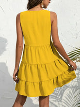 V-Neck Sleeveless Mini Tank Dress Casual Dresses