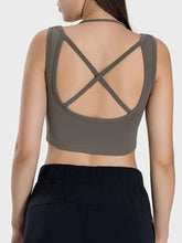 Millennia Crisscross Square Neck Active Tank Woman Activewear