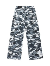 Men's Camo Cargo Pants with Multi Pockets Camouflage Woman Sweatpants