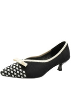 Point Toe Block Heels Slip-Ons Woman Loafers