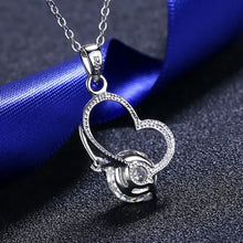 2 Carat Moissanite Heart 925 Sterling Silver Necklace Necklaces
