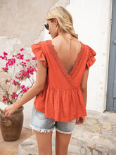Ivy Lane Lace Detail Round Neck Peplum T-Shirt Woman T Shirts