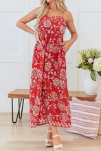 Floral Printed Spaghetti Strap Empire Waist Maxi Dress Woman Maxi Dress