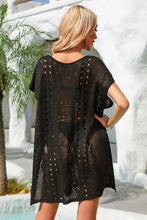 Angel Wings Openwork Plunge Dolman Sleeve Cover-Up Dress Swimwear Cover-Ups