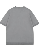 Men's Textured Cable Knit Short Sleeve Top Gray Mens Tops