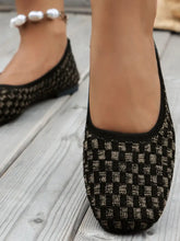 Mesh Round Toe Flat Slip-Ons Woman Loafers