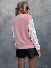 Ivy Lane Lace Detail Round Neck Dropped Shoulder T-Shirt Woman T Shirts