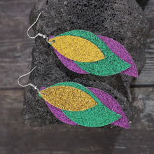 PU Leather Leaf Dangle Earrings Earrings
