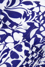 Shirred Waist V Neck Sleeveless Floral Print Midi Dress Woman Casual Dress