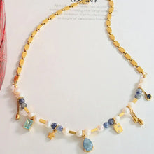 18K Gold-Plated Beaded Charm Necklace Necklaces
