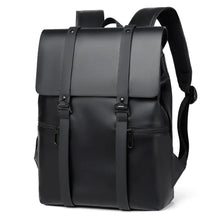 PU Leather Adjustable Strap Backpack Bag Black One Size Backpacks