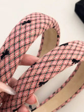 Plaid Bow Wide Headband Hair Jewelry