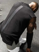 Men's Plus Size Round Neck Tank Black Mens Tops