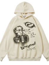 Men's Graffiti Graphic Oversized Hoodie Mens Tops