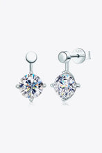 Adored 4 Carat Moissanite Drop Earrings Silver One Size Earrings