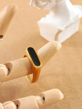 Titanium Steel Oil Drip Ring Gold Fashion Jewelry