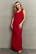 Plus Size Scoop Neck Maxi Tank Dress Woman Maxi Dress