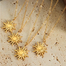 Titanium Steel Sun Shape Pendant Necklace Necklaces