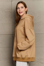 Full Size Long Sleeve Dropped Shoulder Hoodie Woman Sweatshirts