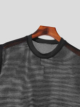 Men's Full Size Openwork Round Neck Tank Plus Size Mens Tops