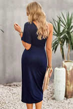 Devine Ruched One-Shoulder Tulip Hem Dress Cocktail Dress