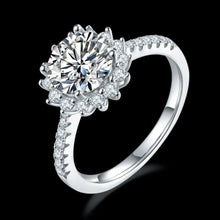 2 Carat Moissanite 925 Sterling Silver Ring Fine Jewelry