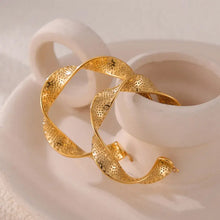 Titanium Steel Twisted Earrings Earrings