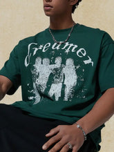 Men's Graphic Round Neck Half Sleeve T-Shirt Mens Tops