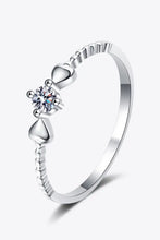 Adored Moissanite Heart 925 Sterling Silver Ring Rings