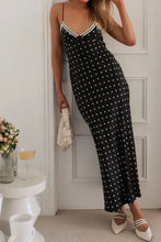 Polka Dot Square Neck Midi Cami Dress Casual Dresses