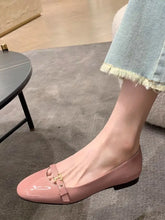 Round Toe Flats Slip-Ons Dusty Pink Woman Loafers