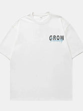 Men's Plus Size Letter Graphic Round Neck Half Sleeve T-Shirt Mens Tops