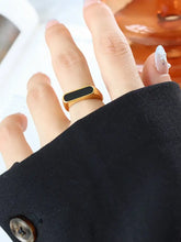 Titanium Steel Oil Drip Ring Fashion Jewelry
