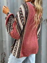 Leopard Round Neck Long Sleeve Sweatshirt Woman Sweatshirts