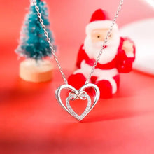 Heart Shape Inlaid Zircon 925 Sterling Silver Necklace Necklaces