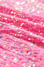 Sequin Half Button Long Sleeve Sweatshirt Woman Sweatshirts