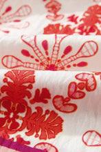 Boho Floral Short Sleeve Tie Neck Mini Dress Woman Casual Dress