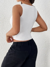Perfee Bow Front Round Neck Tank Tanks & Camis