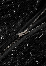 Sequin Zip Up Long Sleeve Jacket Woman Outerwear