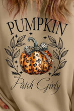 Plus Size Pumpkin Graphic Long Sleeve Sweatshirt Woman Sweatshirts