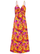 Twisted Printed V-Neck Cami Dress Woman Maxi Dress