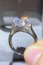 5 Carat Moissanite Platinum-Plated Ring Rings